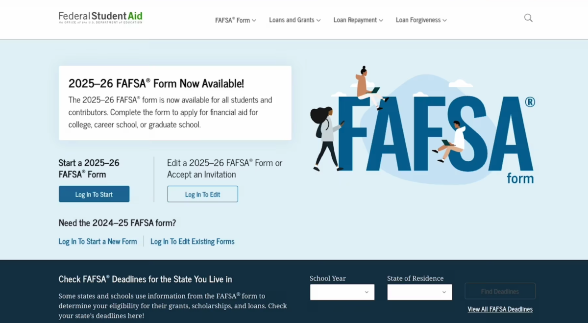 FAFSA is now open for students